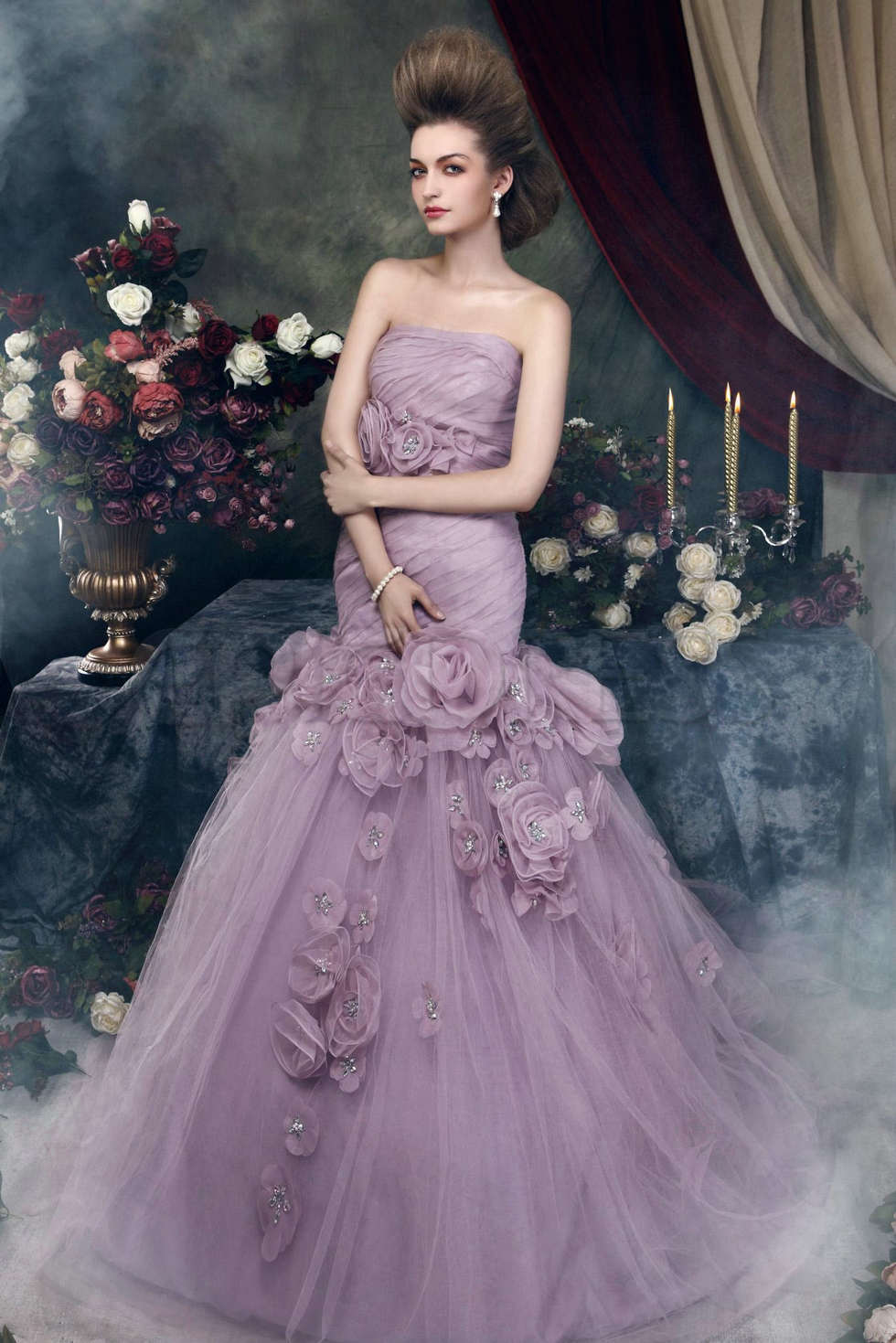 purple wedding  gown  vivanspace